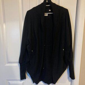 Wilfred Black Long Sleeve Cardigan Sweater, Size Medium